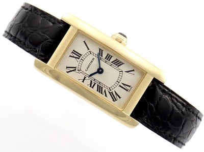 DAMSKI CARTIER TANK AMERICAINE 18K ZŁOTO 19MM x 34.8MM KWARC REF. 1710