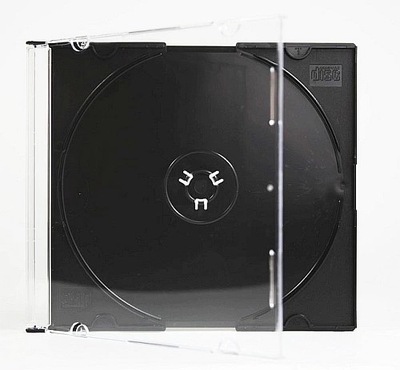 Pudełko na płytę CD x1 Slim 5mm Czarne