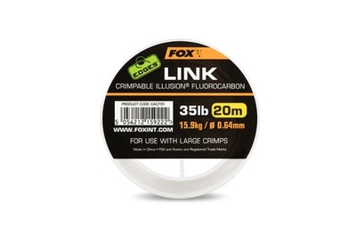 Fox Link crimpable Illusion Flurocarbon 0,64/20 m