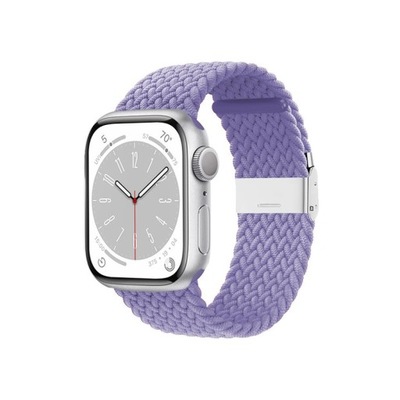 Crong Pleciony pasek do Apple Watch 38/40/41 mm (fioletowy)