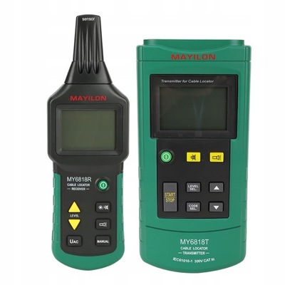 SZUKACZ PAR PRZEWODÓW TESTER MIERNIK CIĄGŁOŚCI LCD ZESTAW