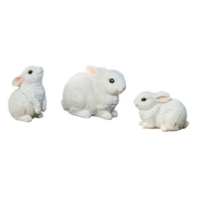 3 urocza figurka króliczka figurki