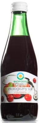 SOK Z ŻURAWINY BIO 300 ml - BIO FOOD