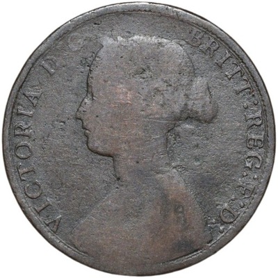 Wielka Brytania 1 one penny 1861 Wiktoria