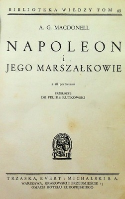 Napoleon i jego Marszałkowie 1938 r.