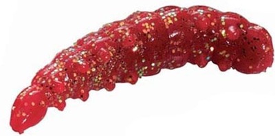 BERKLEY POWERBAIT HONEY WORM RED/SCALES