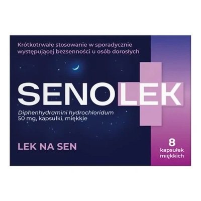 Senolek 50 mg, 8 kapsułek