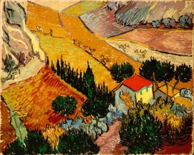 Vincent van Gogh - Dolina z oraczem - 50x40