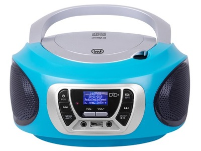 BOOMBOX ODTWARZACZ CD RADIO DAB USB MP3 AUX TREVI