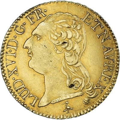 Moneta, Francja, Louis XVI, Louis d'or à la tête n