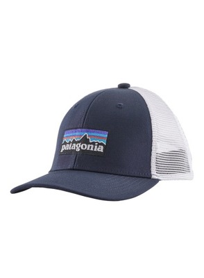 Detská baseballová čiapka Patagonia Kid's Trucker - P-6 logo / navy blue