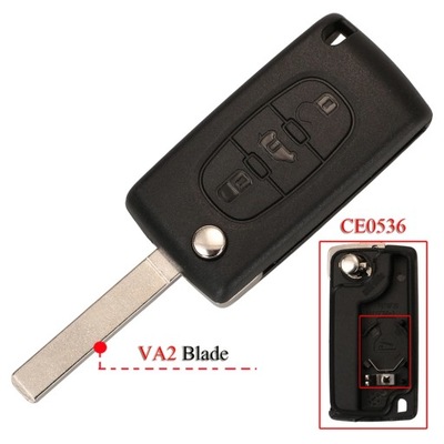 3BTN FLIP REMOTE VAN CAR KEY PARA PEUGEOT DE CARGA EXPERT CITROEN BERL~23911  