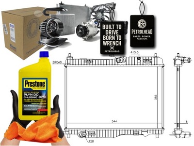 Радіатор двигуна ford b-max ecosport fiesta vi to #petrolhead pro+ kit5 фото №1