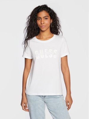 GUESS T-Shirt damski W3RI16 K46D1 Biały M