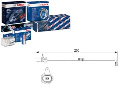 Bosch 1 987 474 510 контакт предупредительный, износ накладок тормозных фото №1