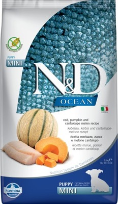 FARMINA N&D OCEAN PUPPY MINI COD MELON 2,5KG