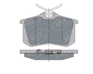 MANNOL КОЛОДКИ ТОРМОЗНЫЕ ЗАД 87X53X15.2 SCTSP113