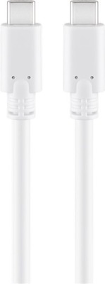 Kabel USB-C - USB-C 3.1 Goobay BIAŁY 0,5m