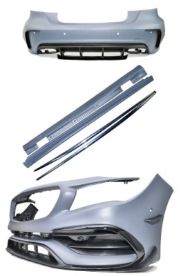 Кузов kit mercedes w176 2012-up a45 amg look w176 facelift a-class з abs-u фото №1