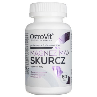 OSTROVIT MAGNEZ MAX SKURCZ CYTRYNIAN MAGNEZU 60TAB