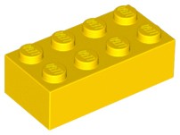LEGO 3001 brick Cegiełka 2x4 Żółty