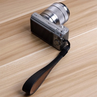 PU skórzany aparat pasek na rękę dla Fuji Nikon P