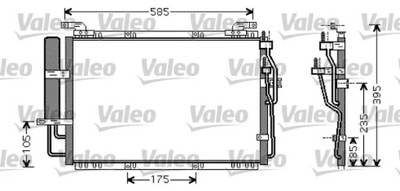 РАДИАТОР KLIMY/VALEO/ 818075 VALEO РАДИАТОР