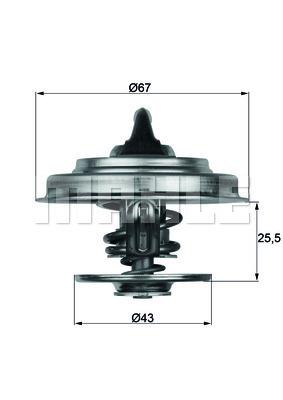 MAHLE TX 18 83D Termostat, środek chłodzący