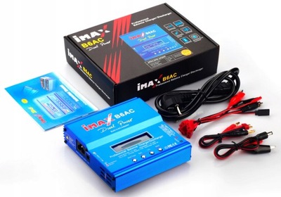 Ładowarka IMAX B6AC 80W ZASILACZ AC/DC LIPO NIMH LIHV + adaptery balanser