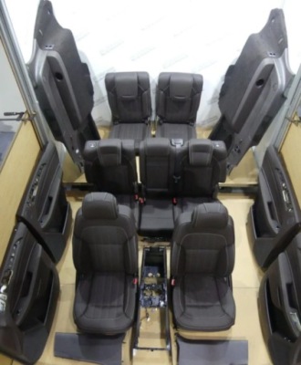Mercedes gls x166 w166 сидіння обшивки шкіра 7 осіб комплект nowe gl заднє сидіння фото №1