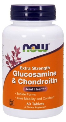 NOW Glucosamine & Chondroitin 750mg Glukozamina Chondroityna STAWY 60tab