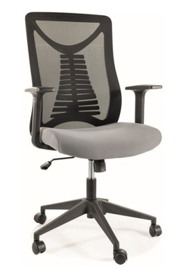 Fotel obrotowy biurowy Q-330 czarny/szary krzesło SIG