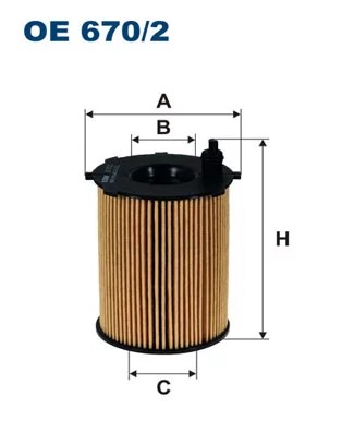 OE670/2 FILTRO ACEITES  