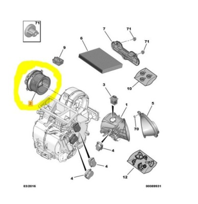 Citroen xsara picass fabrycznie новий вентилятор фото №1