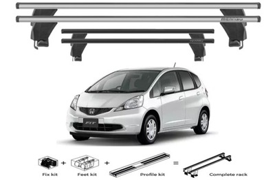 MALETERO DE TECHO ALUMINIO HONDA JAZZ / FIT MODELO PRODUKOWANY DE 2007>2014  