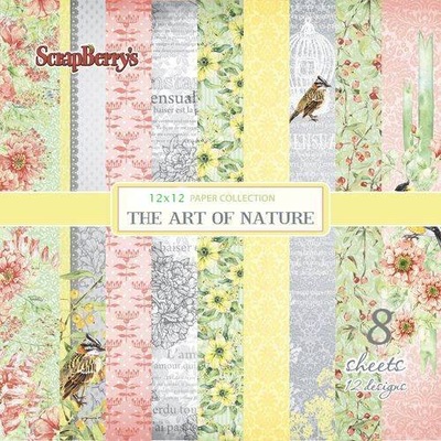 Zestaw papierów do scrapbookingu - The Art of Nature - 8ark - 30x30cm