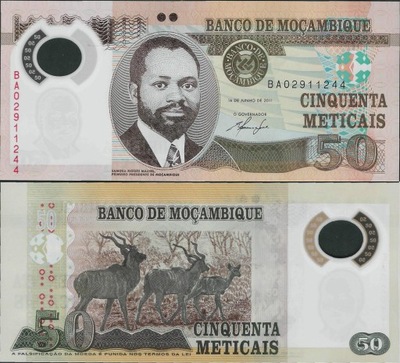 Mozambik 2011 - 50 meticais - Pick 150 UNC POLYMER