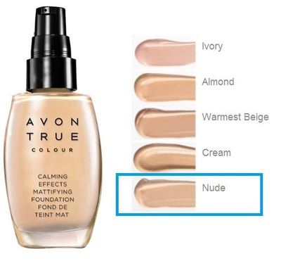 AVON Podkład puder MATUJĄCO ANTYSTRESOWY NUDE