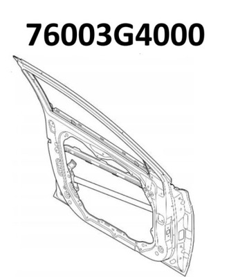 Hyundai i30 дверь перед левая оригинальный номер 76003g4000 фото №1