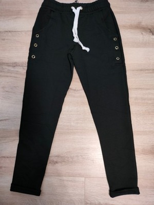 Spodnie damskie dresowe czarne S(36)