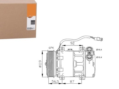 Nrf32278 компрессор кондиционера citroen c5 i, c8, фото №1