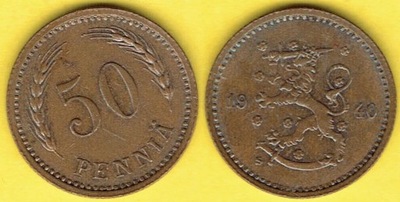 Finlandia 50 Pennia 1940 r.