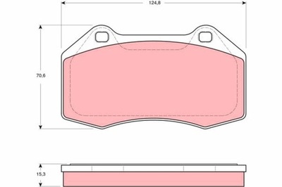 ZAPATAS DE FRENADO RENAULT PARTE DELANTERA MEGANE 04- 2,0 SPORT GDB1606  