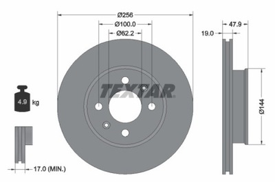 2X ДИСК ГАЛЬМІВНИЙ HYUNDAI ПЕРЕД GETZ 02- 92144700