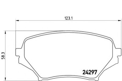 КОЛОДКИ ТОРМОЗНЫЕ MAZDA MX-5 05-14 ПЕРЕД BREMBO