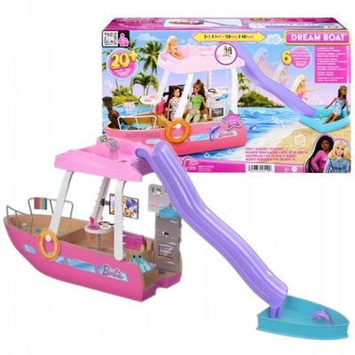Mattel Barbie Wymarzona łódka Dreamboat Zestaw STATEK ŁÓDŹ
