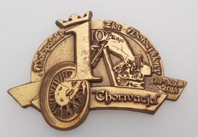 Znaczek, odznaka, blacha zlotowa, motocyklowa-1299 