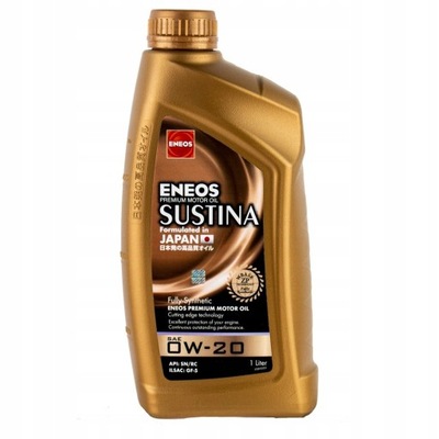 ENEOS Sustina 0w20 1L syntetyczny olej silnikowy