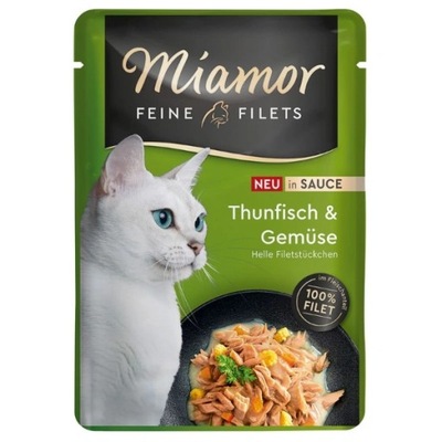 MIAMOR F.FILETS SASZETKA TUŃCZYK+WARZYWA W SOSIE 100G