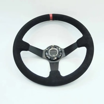 Car Racing Drift 350 mm Suede leather Steering Wheel 3.5\
